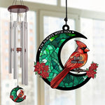 Cardinal Memorial Dad Tribute Decor - Wind Chime
