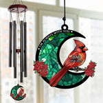 Cardinal Memorial Dad Tribute Decor - Wind Chime