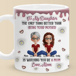 A Mother’s Love Knows No Bounds - Family Personalized Custom 3D Inflated Effect Printed Mug - Mother's Day, Gift For Mom, Daughter, New Moms