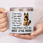 A Dog’s Love Never Ends - Dog Personalized Custom 14oz Stainless Steel Tumbler With Handle - Gift For Mom, Dog Lovers