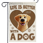 Dogs Make The Best Companions - Dog Personalized Custom Flag - Gift For Dog Lovers
