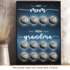 Generations Of Love, From Mom To Grandma - Family Personalized Custom Vertical Poster - Mother's Day, Gift For Mom, Grandma