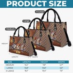 Because Life’s Better With Fur Babies - Dog Personalized Custom Leather Handbag - Gift For Dog Lovers, Pet Owners, Dog Moms