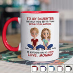 My Greatest Joy, My Precious Daughter - Family Personalized Custom Accent Mug - Mother's Day, Gift For Mom, Daughter