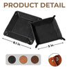 Dad’s Pocket Drop Zone - Family Personalized Custom Leather Valet Tray - Father's Day, Gift For Dad, Grandpa