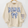 L'amour commence avec maman - Sweat-shirt unisexe personnalisé avec motif sur la manche - Fête des Mères, cadeau pour maman, grand-mère