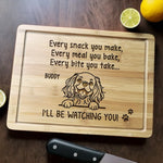 You Make It, I Watch It - Dog Personalized Custom Engraved Wooden Cutting Board - Gift For Dog Lovers