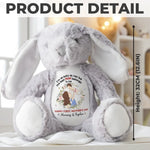 My First Best Friend, My Mommy - Family Personalized Custom Easter Bunny Plush - Mother's Day, Baby Shower Gift, Gift For Mom, New Moms