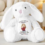 Our First Mother's Day Together - Family Personalized Custom Easter Bunny Plush - Mother's Day, Baby Shower Gift, Gift For Mom, New Moms
