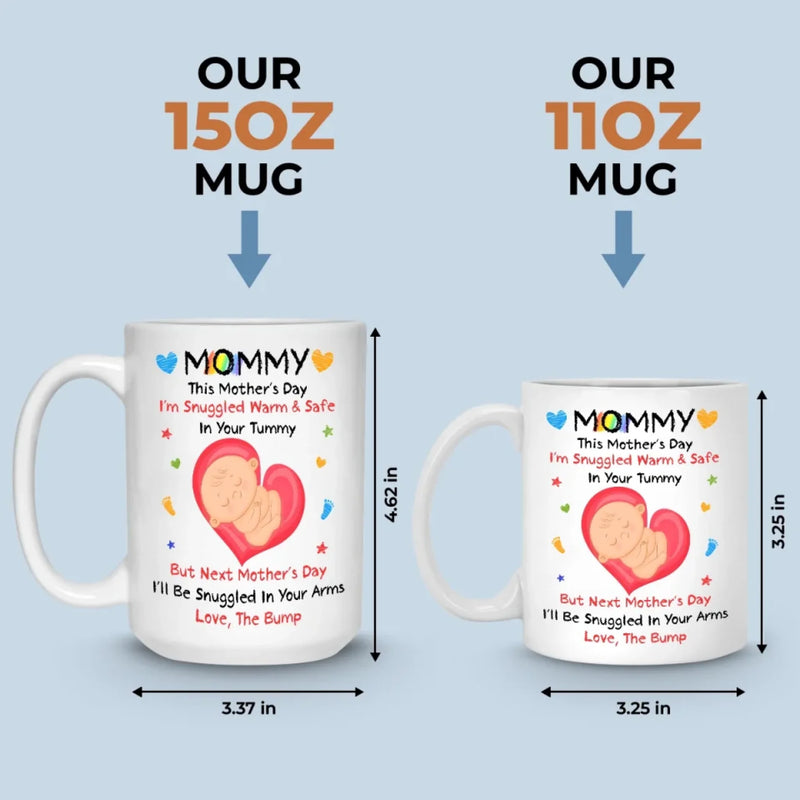 Mommy, You’re My First Home - Family Personalized Custom Mug - Mother's Day, Baby Shower Gift, Gift For First Mom, Newborn Baby