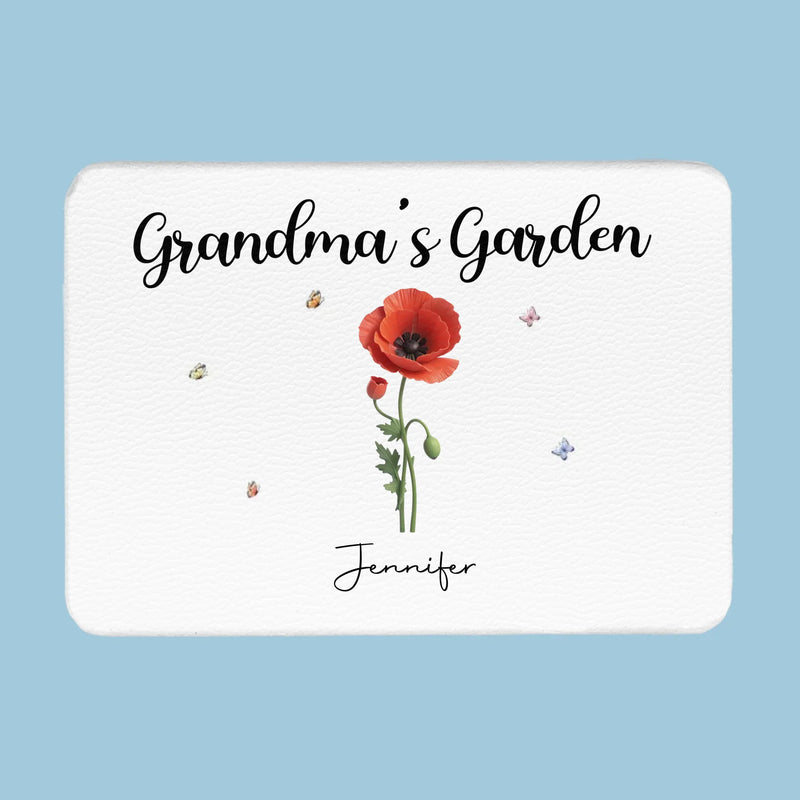 Blossoms Filled With Laughter - Family Personalized Custom Full-print Purse Mirror - Mother's Day, Gift For Grandma