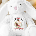 My First Best Friend, My Mommy - Family Personalized Custom Easter Bunny Plush - Mother's Day, Baby Shower Gift, Gift For Mom, New Moms