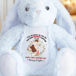 My First Best Friend, My Mommy - Family Personalized Custom Easter Bunny Plush - Mother's Day, Baby Shower Gift, Gift For Mom, New Moms