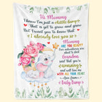 Mommy, I Love You Already - Family Personalized Custom Blanket - Mother's Day, Baby Shower Gift, Gift For Mom, Grandma, New Moms