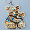 Mommy, My Safe Place - Family Personalized Custom Shaped Acrylic Keychain - Mother's Day, Gift For Mom, Grandma