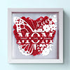 Love You, Always And Forever - Family Personalized Custom Flower Shadow Box - Mother's Day, Gift For Mom, Grandma