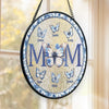 Your Love Soars Like A Butterfly - Family Personalized Custom Stained Glass Window Hanging Suncatcher - Mother's Day, Gift For Mom, Grandma