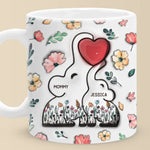 Built With Love, Held By Heart - Family Personalized Custom 3D Inflated Effect Printed Mug - Mother's Day, Gift For Family