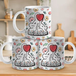 Built With Love, Held By Heart - Family Personalized Custom 3D Inflated Effect Printed Mug - Mother's Day, Gift For Family