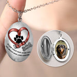 Custom Photo My Angel With Fur - Memorial Personalized Custom Locket Necklace - Sympathy Gift For Pet Owners, Pet Lovers