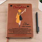You Believed You Could, So You Did - Family Personalized Custom Leather Journal - Graduation Gift For Family Members, Siblings, Brothers, Sisters