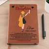 You Believed You Could, So You Did - Family Personalized Custom Leather Journal - Graduation Gift For Family Members, Siblings, Brothers, Sisters