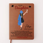 You Believed You Could, So You Did - Family Personalized Custom Leather Journal - Graduation Gift For Family Members, Siblings, Brothers, Sisters