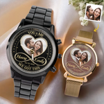 Custom Photo You & Me We Got This - Couple Personalized Custom Unisex Watch - Gift For Couple