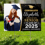 Custom Photo Graduation Glow On Point - Family Personalized Custom Yard Sign - Graduation Gift For Family