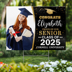 Custom Photo Graduation Glow On Point - Family Personalized Custom Yard Sign - Graduation Gift For Family