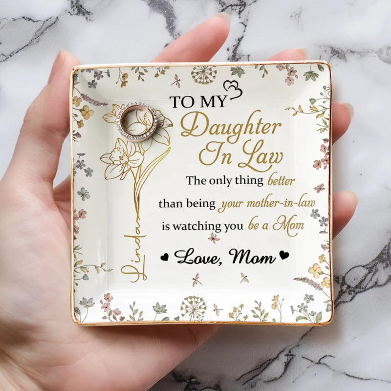 You Make Motherhood Beautiful - Family Personalized Custom Full-Print Jewelry Dish - Mother's Day, Gift For Mom, Grandma