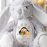 Custom Photo Forever My Cuddle Buddy - Memorial Personalized Custom Easter Bunny Plush - Sympathy Gift For Dog Lovers, Pet Lovers