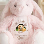 Custom Photo Forever My Cuddle Buddy - Memorial Personalized Custom Easter Bunny Plush - Sympathy Gift For Dog Lovers, Pet Lovers