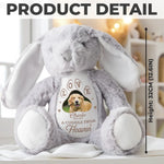 Custom Photo Forever My Cuddle Buddy - Memorial Personalized Custom Easter Bunny Plush - Sympathy Gift For Dog Lovers, Pet Lovers