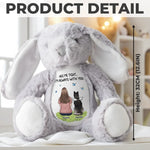 From Heaven With Endless Love - Memorial Personalized Custom Easter Bunny Plush - Sympathy Gift For Pet Owners, Pet Lovers