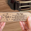 Forever Loved, Always Appreciated - Family Personalized Custom Engraved Leather Belt - Father's Day, Gift For Dad, Grandpa