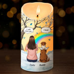 Some Angels Choose Fur Instead Of Wings - Memorial Personalized Custom LED Candle - Sympathy Gift For Dog Lovers