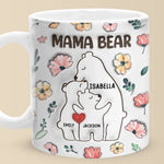 Love You Beary Much, Mama - Family Personalized Custom 3D Inflated Effect Printed Mug - Mother's Day, Gift For Mom, Grandma