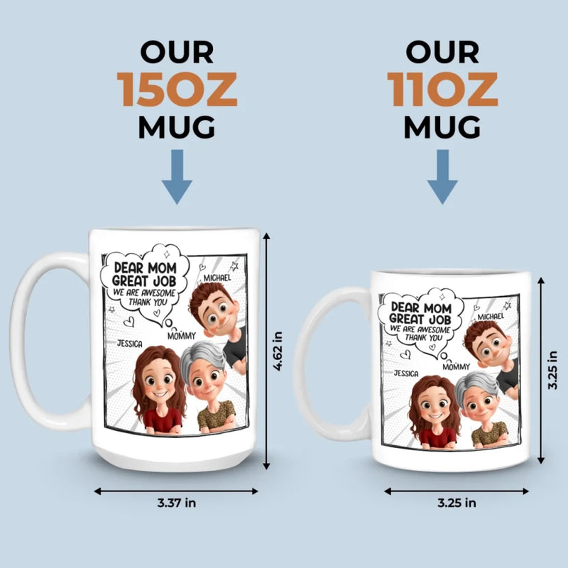 Mom, You Nailed It - Family Personalized Custom Mug - Mother's Day, Gift For Family