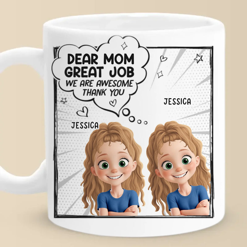 Mom, You Nailed It - Family Personalized Custom Mug - Mother's Day, Gift For Mom, Grandma