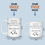 Love You More Than Treats - Dog & Cat Personalized Custom Mug - Gift For Mom, Dog Lovers
