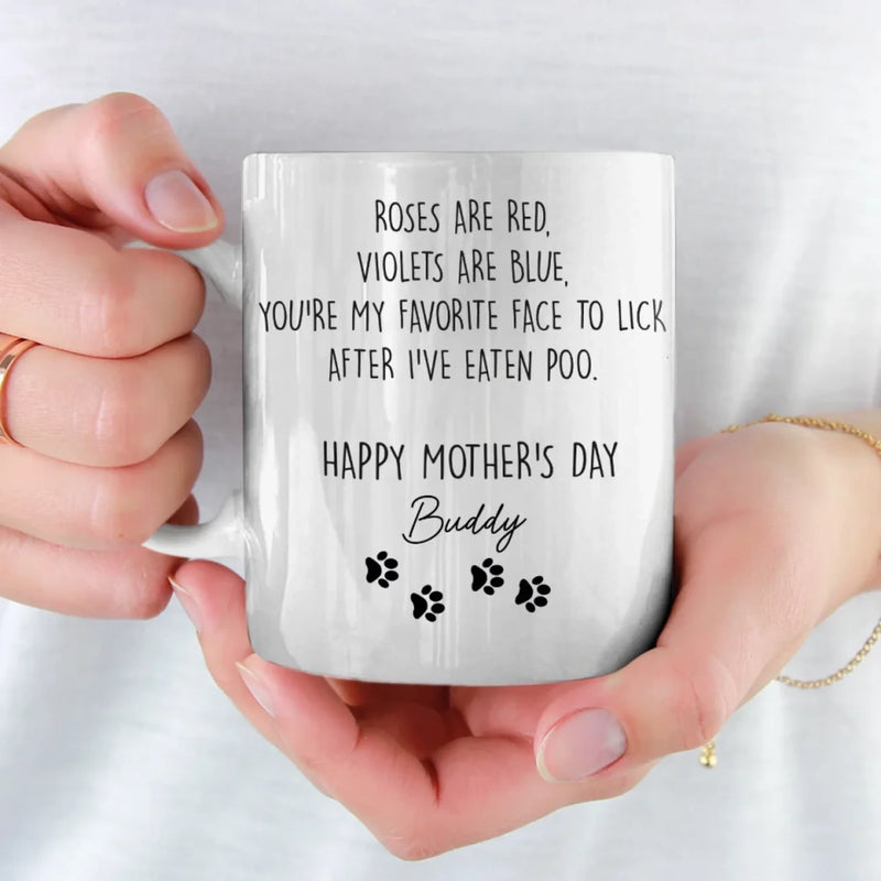 Love You More Than Treats - Dog & Cat Personalized Custom Mug - Gift For Mom, Dog Lovers