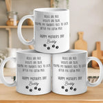Love You More Than Treats - Dog & Cat Personalized Custom Mug - Gift For Mom, Dog Lovers
