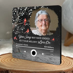 Custom Photo Your Life Was A Beautiful Symphony Forever In My Heart - Memorial Personalized Custom Music Fridge Magnet That Can Play Songs - Sympathy Gift For Grandma