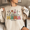 Mom, A Garden Of Love - Family Personalized Custom Unisex Sweatshirt, Hoodie With Design On Sleeve - Mother's Day, Gift For Mom, Grandma