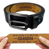 Strong Roots, Strong Dad, Strong Love - Family Personalized Custom Engraved Leather Belt - Father's Day, Gift For Dad, Grandpa