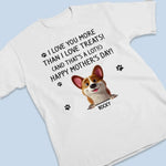 Loving You Is My Favorite Trick - Dog Personalized Custom Unisex T-shirt, Premium T-shirt, Hoodie - Mother's Day, Gift For Mom, Dog Lovers