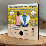 Your Song May Be Over, But Your Melody Lives Forever In My Soul - Memorial Personalized Custom Music Fridge Magnet That Can Play Songs - Sympathy Gift For Wife, Husband, Couple