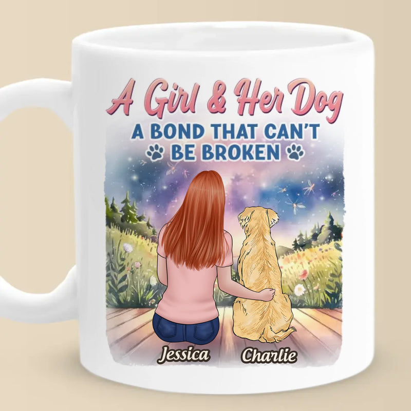 Unspoken Love, Unbreakable Bond - Dog Personalized Custom Mug - Mother's Day, Gift For Dog Lovers, Daughters, Best Friends