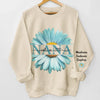 A Love That Blossoms - Family Personalized Custom Unisex Sweatshirt, Hoodie With Design On Sleeve - Mother's Day, Gift For Mom, Grandma